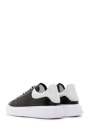 Men's Black Leather Thick Soled Sneaker | Derimod Men's Black Leather Thick Soled Sneaker | Derimod