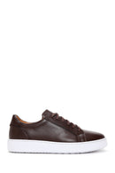 Erkek Kahverengi Deri Sneaker | Derimod Erkek Kahverengi Deri Sneaker | Derimod