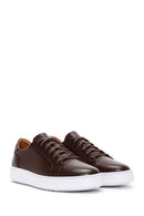 Erkek Kahverengi Deri Sneaker | Derimod Erkek Kahverengi Deri Sneaker | Derimod