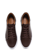 Erkek Kahverengi Deri Sneaker | Derimod Erkek Kahverengi Deri Sneaker | Derimod
