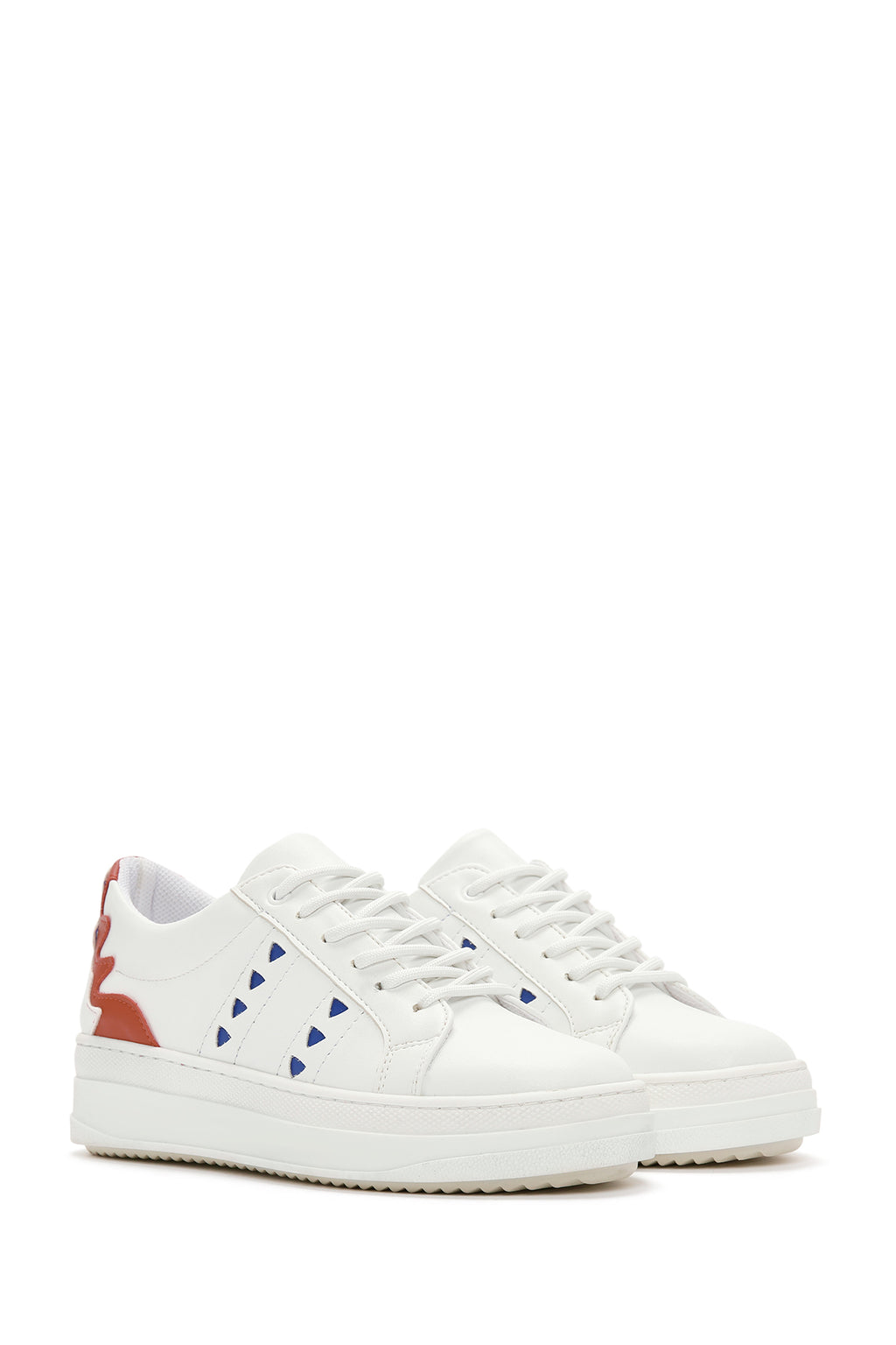 Kadın Beyaz Desenli Sneaker