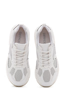 Women's White Thick Soled Sneaker | Derimod Women's White Thick Soled Sneaker | Derimod