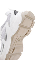 Women's White Thick Soled Sneaker | Derimod Women's White Thick Soled Sneaker | Derimod