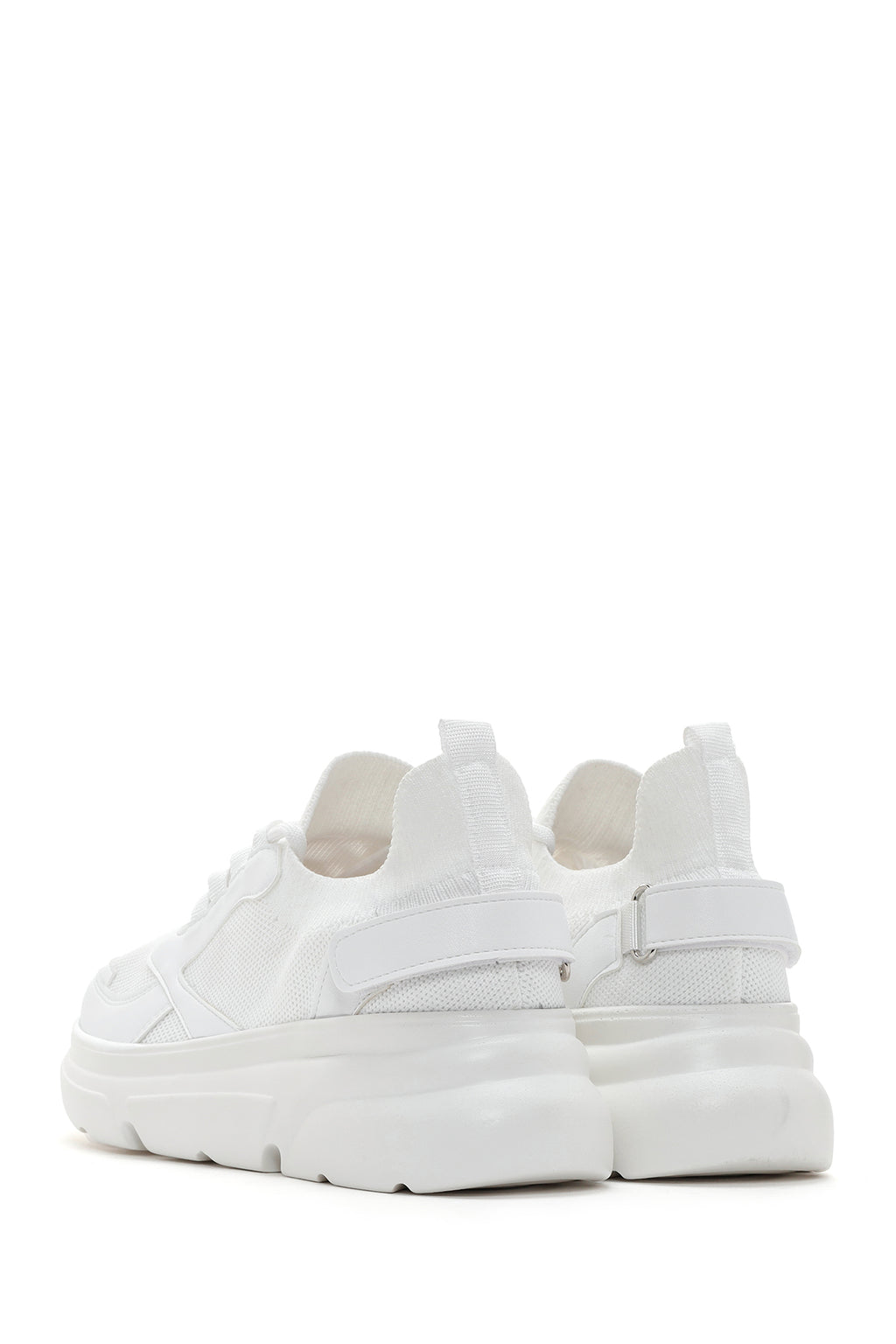 Kadın Beyaz Kalın Tabanlı Sneaker