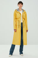 Rihanna Kadın Sarı Deri Astarsız Pardesü | Derimod Rihanna Kadın Sarı Deri Astarsız Pardesü | Derimod