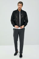 Griezmann Erkek Siyah Deri Mont | Derimod Griezmann Erkek Siyah Deri Mont | Derimod