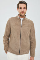 Diego Erkek Bej Çift Taraflı Spor Deri Ceket | Derimod Diego Erkek Bej Çift Taraflı Spor Deri Ceket | Derimod