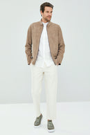 Diego Erkek Bej Çift Taraflı Spor Deri Ceket | Derimod Diego Erkek Bej Çift Taraflı Spor Deri Ceket | Derimod