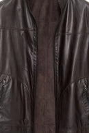 Clint Men's Brown Suede Double-Sided Leather Jacket | Derimod Clint Men's Brown Suede Double-Sided Leather Jacket | Derimod