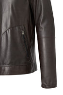 Clint Men's Brown Suede Double-Sided Leather Jacket | Derimod Clint Men's Brown Suede Double-Sided Leather Jacket | Derimod