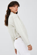 Flora Kadın Bej Deri Mont | Derimod Flora Kadın Bej Deri Mont | Derimod