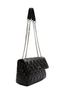 Women's Black Long Chain Strap Quilted Shoulder Bag | Derimod Women's Black Long Chain Strap Quilted Shoulder Bag | Derimod