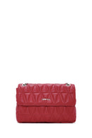 Kadın Kırmızı Uzun Zincir Askılı Kapitone Omuz Çantası | Derimod Kadın Kırmızı Uzun Zincir Askılı Kapitone Omuz Çantası | Derimod