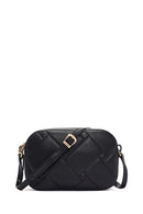 Women Black Long Strap Quilted Crossbody Bag | Derimod Women Black Long Strap Quilted Crossbody Bag | Derimod