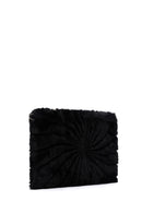 Kadın Siyah Peluş Portföy Çanta | Derimod Kadın Siyah Peluş Portföy Çanta | Derimod