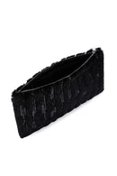 Kadın Siyah Peluş Portföy Çanta | Derimod Kadın Siyah Peluş Portföy Çanta | Derimod