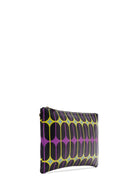 Women's Black Purple Printed Portfolio Bag | Derimod Women's Black Purple Printed Portfolio Bag | Derimod