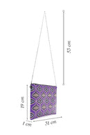 Kadın Mor Baskılı Portföy Çanta | Derimod Kadın Mor Baskılı Portföy Çanta | Derimod