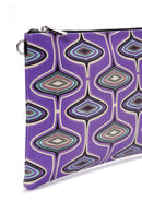 Kadın Mor Baskılı Portföy Çanta | Derimod Kadın Mor Baskılı Portföy Çanta | Derimod