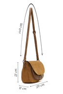 Women's Tan Long Strap Crossbody Bag | Derimod Women's Tan Long Strap Crossbody Bag | Derimod