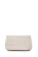 Kadın Krem Uzun Askılı Kapitone Omuz Çantası | Derimod Kadın Krem Uzun Askılı Kapitone Omuz Çantası | Derimod