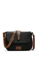 Women's Black Long Strap Crossbody Bag | Derimod Women's Black Long Strap Crossbody Bag | Derimod