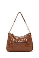 Kadın Taba Uzun Askılı Rugan Çapraz Çanta | Derimod Kadın Taba Uzun Askılı Rugan Çapraz Çanta | Derimod