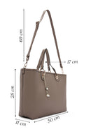 Women's Mink Long Strap Shoulder Bag | Derimod Women's Mink Long Strap Shoulder Bag | Derimod