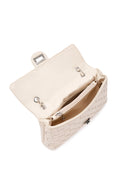 Women's Beige Knitted Patterned Long Strap Shoulder Bag | Derimod Women's Beige Knitted Patterned Long Strap Shoulder Bag | Derimod