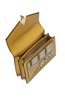 Kadın Sarı Uzun askılı Baskılı El Çantası | Derimod Kadın Sarı Uzun askılı Baskılı El Çantası | Derimod