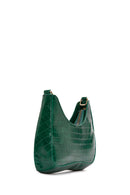 Kadın Yeşil Uzun Askılı Kroko Desenli Kol Çantası | Derimod Kadın Yeşil Uzun Askılı Kroko Desenli Kol Çantası | Derimod