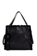 Kadın Siyah Uzun Askılı Omuz Çantası | Derimod Kadın Siyah Uzun Askılı Omuz Çantası | Derimod