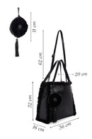 Kadın Siyah Uzun Askılı Omuz Çantası | Derimod Kadın Siyah Uzun Askılı Omuz Çantası | Derimod