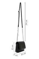 Women's Black Long Strap Quilted Crossbody Bag | Derimod Women's Black Long Strap Quilted Crossbody Bag | Derimod