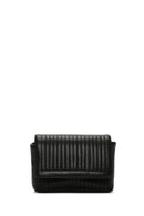 Women's Black Long Strap Quilted Crossbody Bag | Derimod Women's Black Long Strap Quilted Crossbody Bag | Derimod
