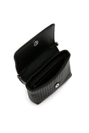 Women's Black Long Strap Quilted Crossbody Bag | Derimod Women's Black Long Strap Quilted Crossbody Bag | Derimod