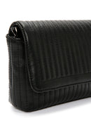 Women's Black Long Strap Quilted Crossbody Bag | Derimod Women's Black Long Strap Quilted Crossbody Bag | Derimod