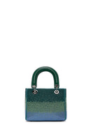 Women's Green Long Chain Strap Stone Handbag | Derimod Women's Green Long Chain Strap Stone Handbag | Derimod