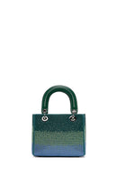 Women's Green Long Chain Strap Stone Handbag | Derimod Women's Green Long Chain Strap Stone Handbag | Derimod