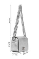 Women's Silver Long Strap Clutch Bag | Derimod Women's Silver Long Strap Clutch Bag | Derimod