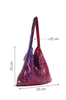 Kadın Mor Metal Desenli Kol Çantası | Derimod Kadın Mor Metal Desenli Kol Çantası | Derimod