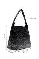 Women's Black Stone Shoulder Bag | Derimod Women's Black Stone Shoulder Bag | Derimod