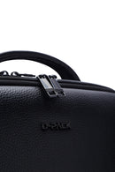 D-Pack Unisex Black Technological Backpack | Derimod D-Pack Unisex Black Technological Backpack | Derimod