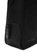 D-Pack Unisex Black Technological Backpack | Derimod D-Pack Unisex Black Technological Backpack | Derimod