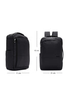 D-Pack Unisex Black Technological Fabric Backpack | Derimod D-Pack Unisex Black Technological Fabric Backpack | Derimod