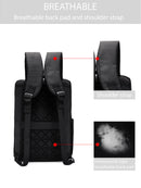 D-Pack Unisex Black Technological Fabric Backpack | Derimod D-Pack Unisex Black Technological Fabric Backpack | Derimod