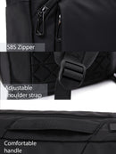 D-Pack Unisex Black Technological Fabric Backpack | Derimod D-Pack Unisex Black Technological Fabric Backpack | Derimod
