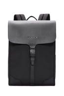 D-Pack Men's Black Fabric Backpack | Derimod D-Pack Men's Black Fabric Backpack | Derimod