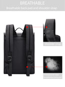 D-Pack Men's Black Fabric Backpack | Derimod D-Pack Men's Black Fabric Backpack | Derimod