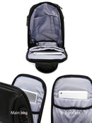 D-Pack Men Black Technological Crossbody Bag | Derimod D-Pack Men Black Technological Crossbody Bag | Derimod